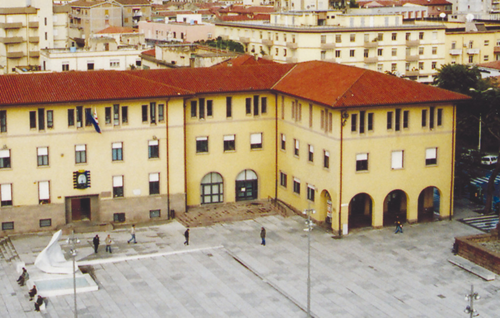 Il Municipio di Carbonia.