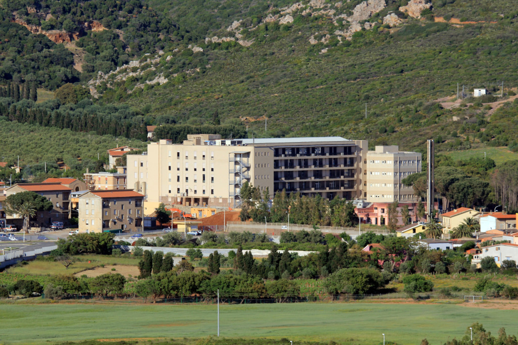 L'Ospedale Sirai di Carbonia.