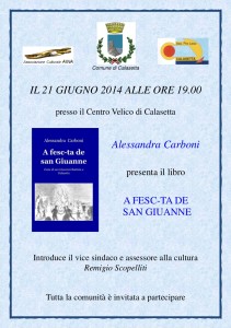 A Fesc-ta de San Giuanne di Alessandra Carboni