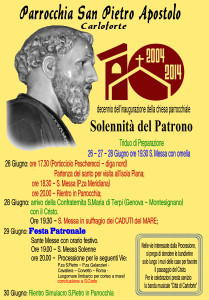 MANIFESTO SAN PIETRO 2014