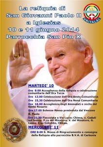 reliquie s.giovanni paolo 2