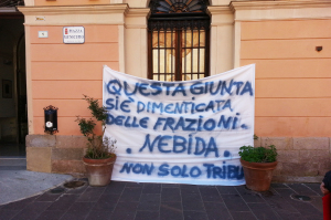 Protesta cittadini di Nebida