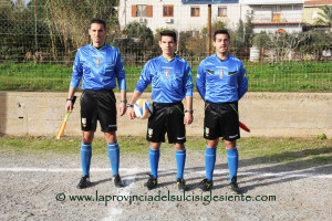 La terna arbitrale della finale della 52ª Coppa Santa Barbara 2014