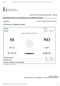 Referendum [Scrutini] Provincia di CARBONIA-IGLESIAS (Italia) - Referendum del 17 aprile 2016 - Ministero dell'Interno