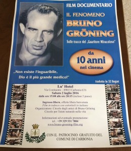 Locandina il fenomeno Bruno Groning